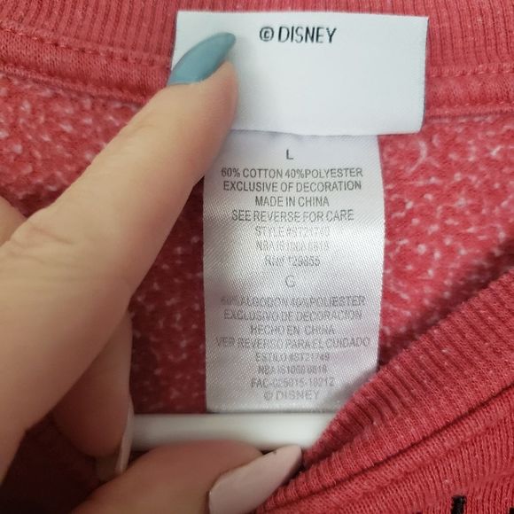 𝅺disney Mickey Mousekereer Roll call sequins sweatshirt girls large - Picture 2 of 5